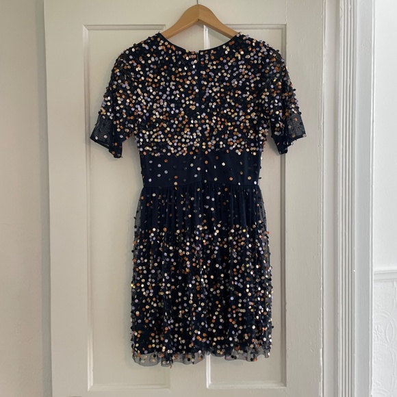 Midnight blue sequin cocktail dress - new with tags - Picture 2 of 4